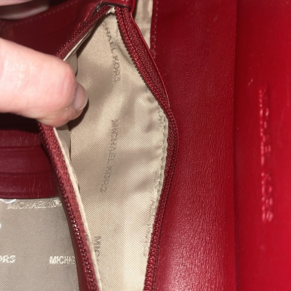 Michael Kors  Jetsetter large, flat wallet Wristlet  phone case  checkbook  NWOT - Picture 14 of 15